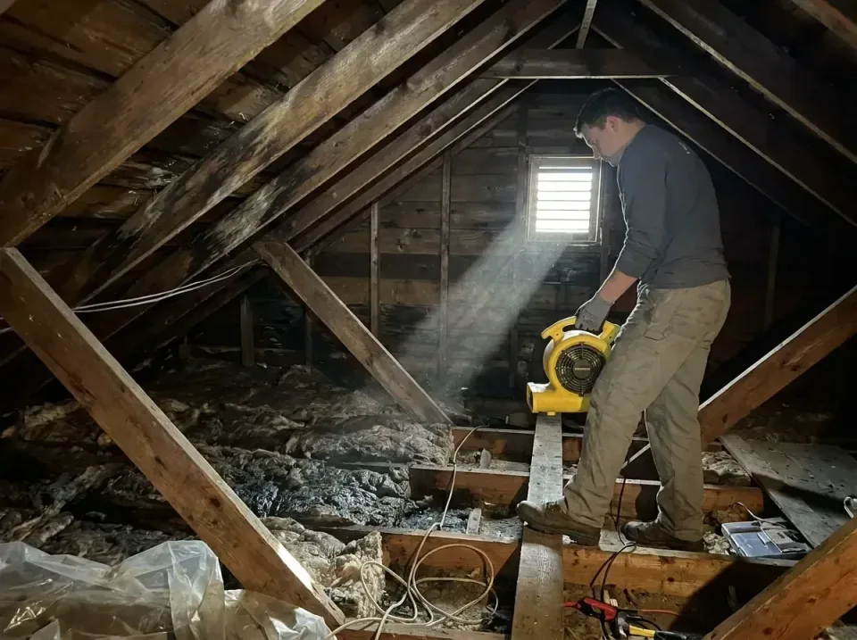 attic-water-damage-drying-proc-007 — frequently asked questions, Emergency Water Extraction & 24/7 Flood Response in Southga…
